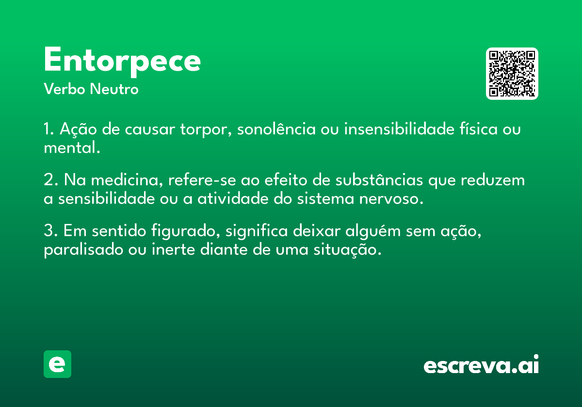 entorpece