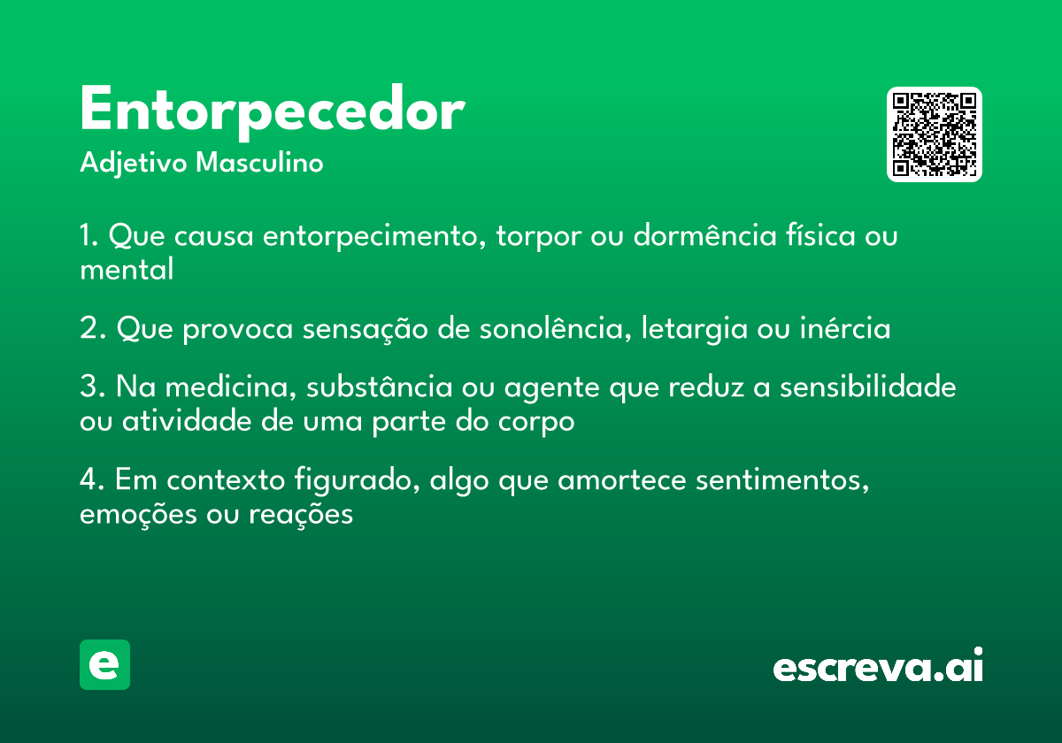 entorpecedor