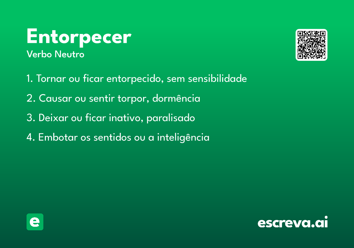 entorpecer