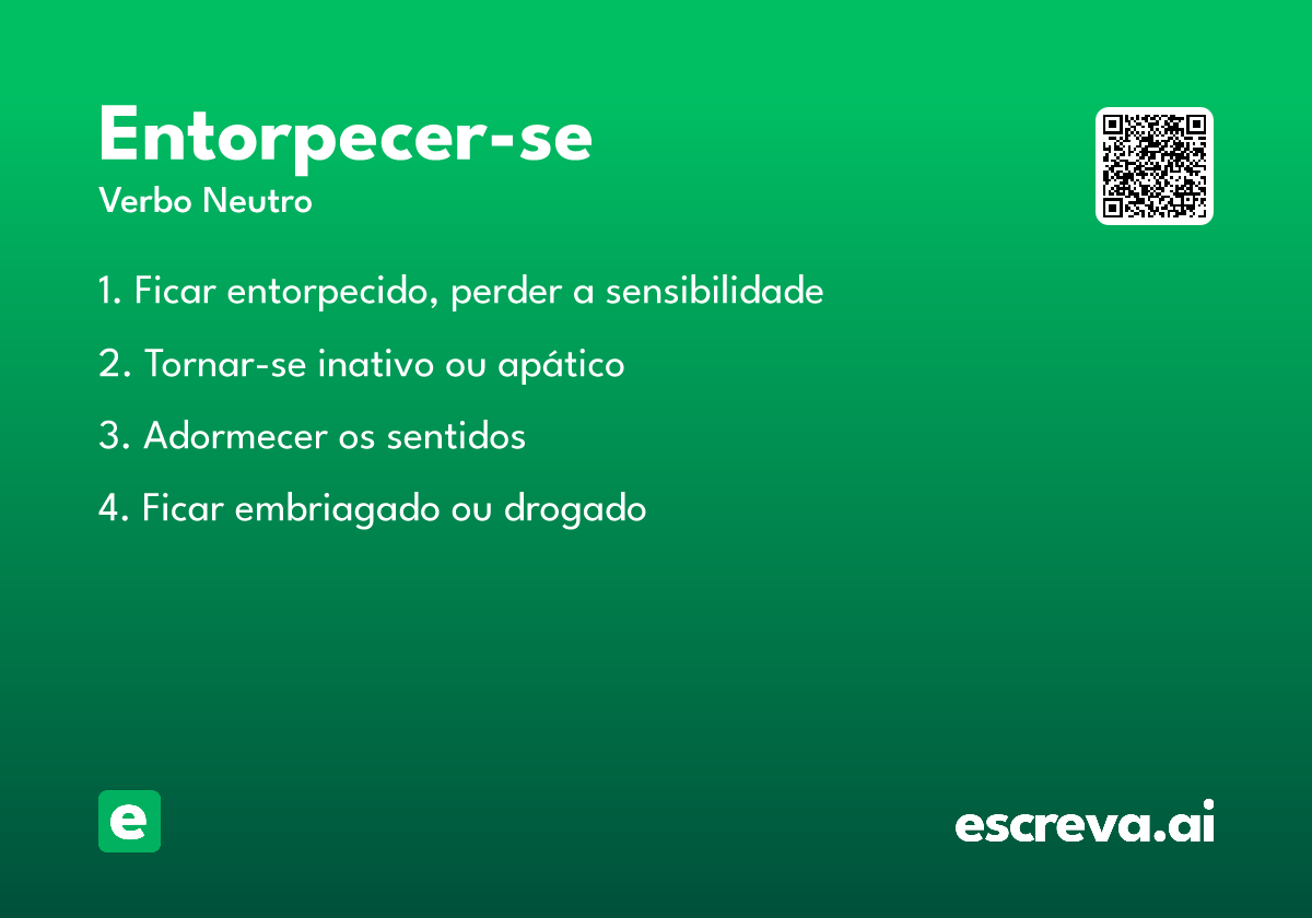 entorpecer-se
