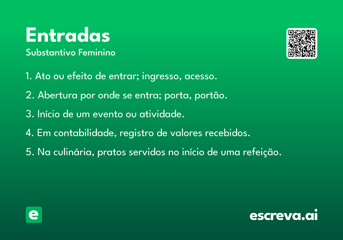 entradas