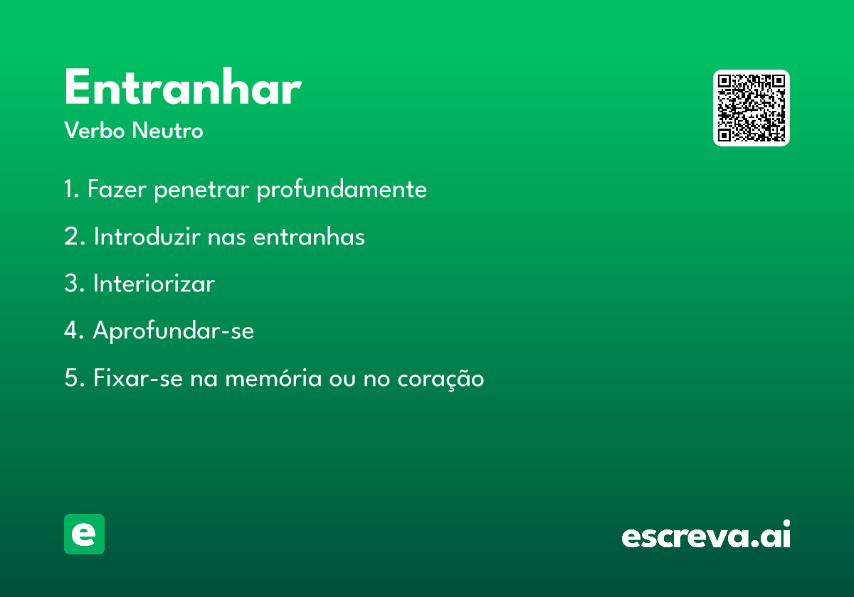 entranhar