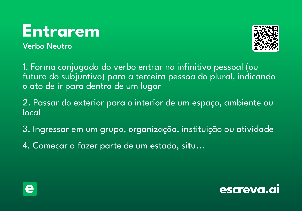 entrarem