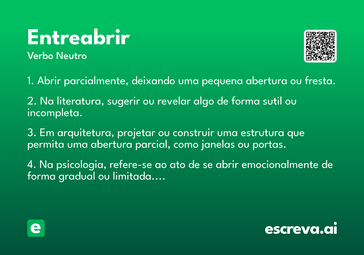 entreabrir