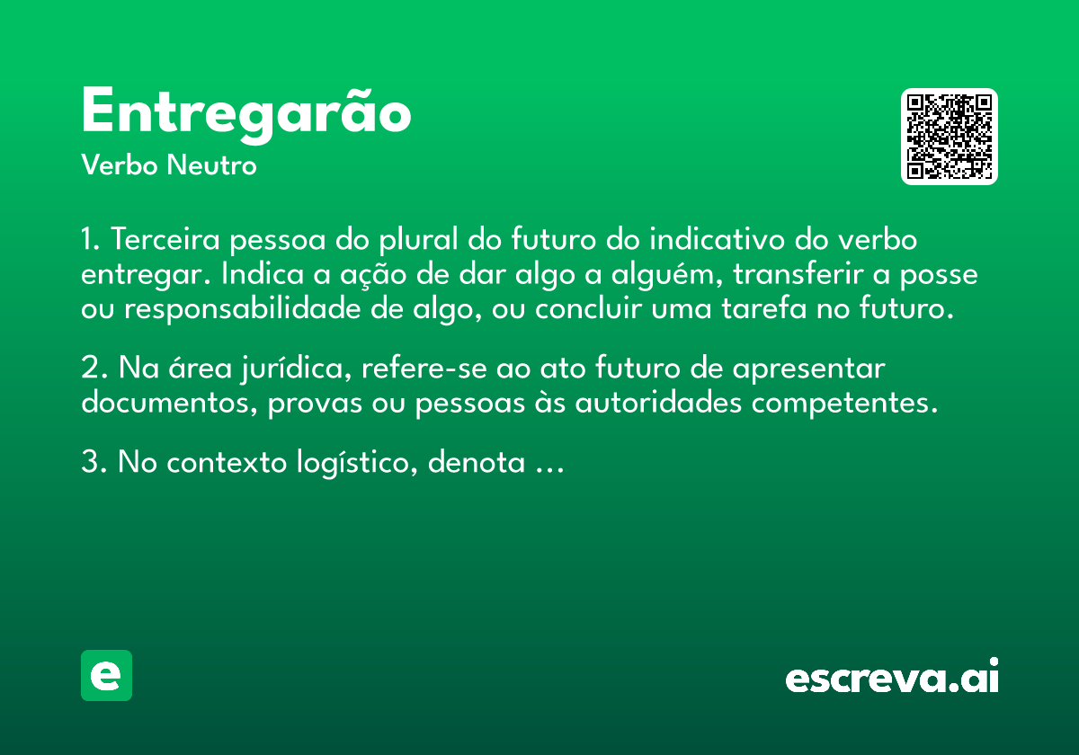 entregarão