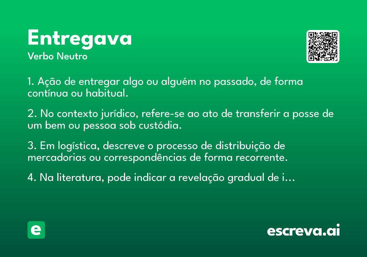 entregava
