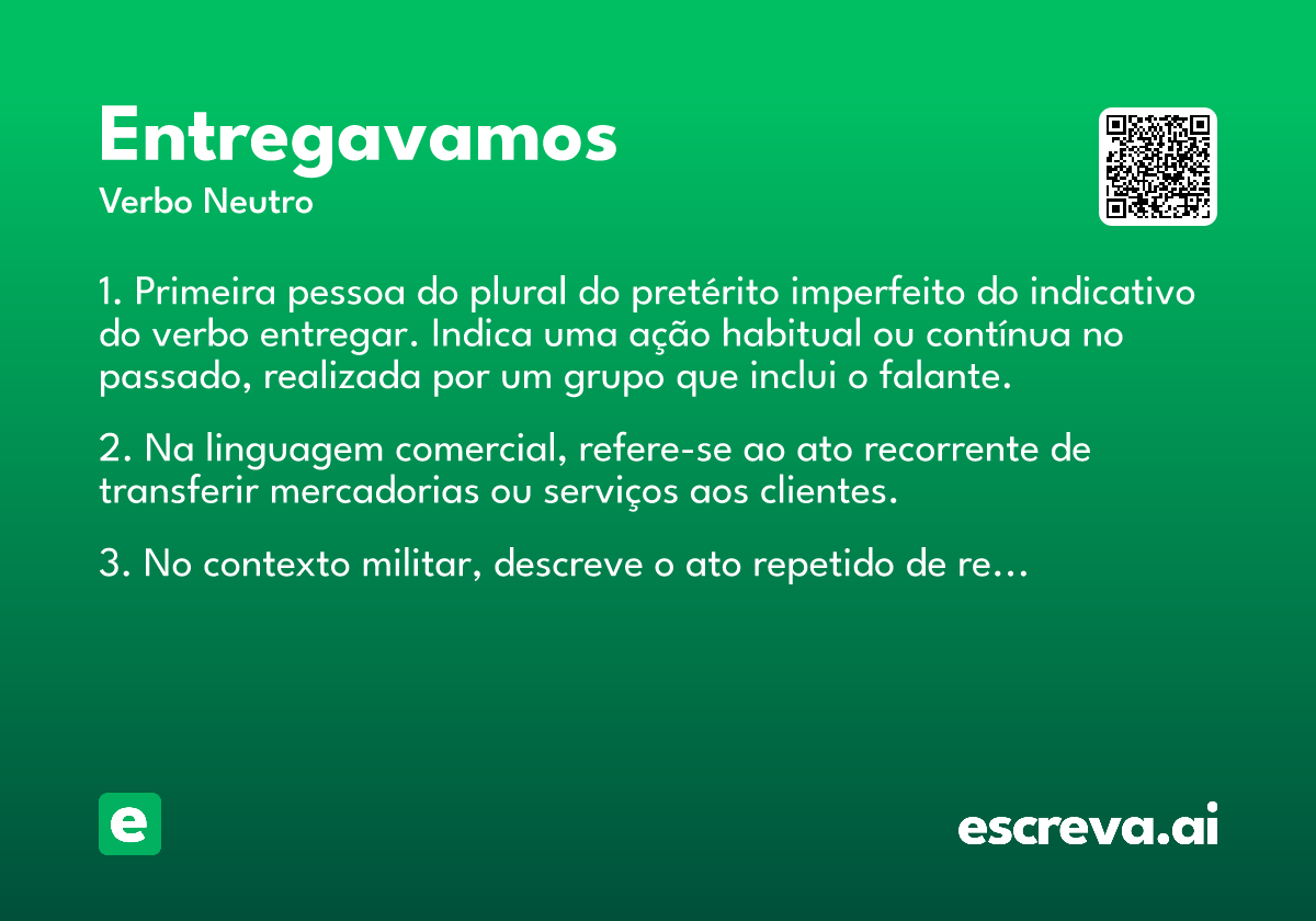 entregavamos