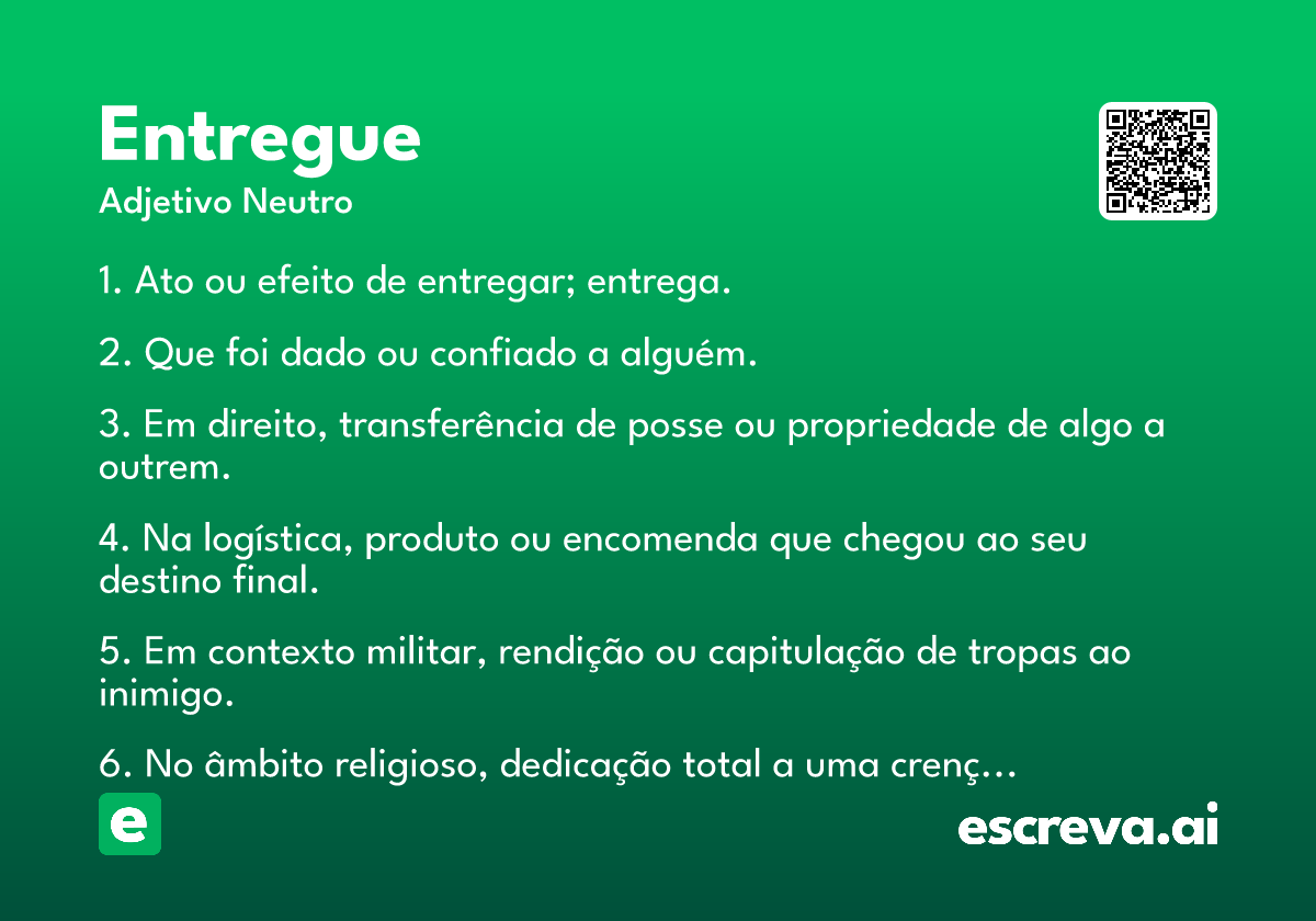 entregue