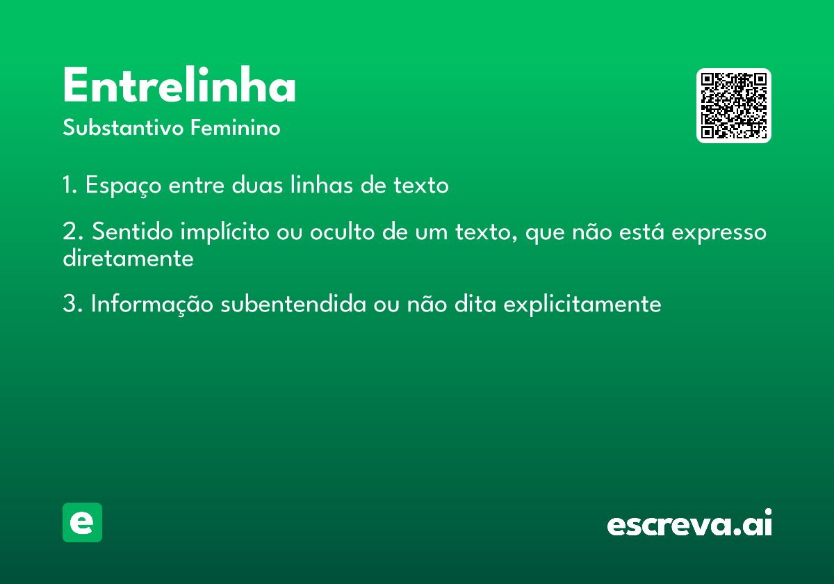 entrelinha