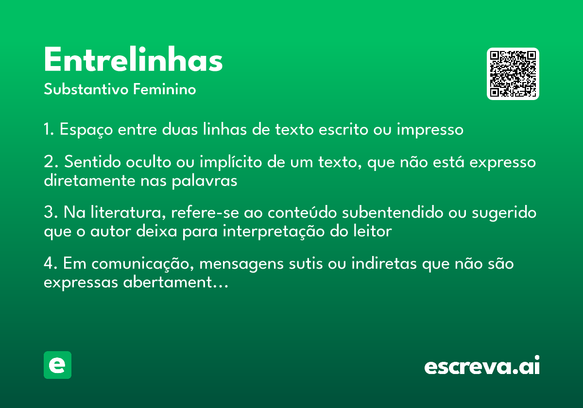 entrelinhas
