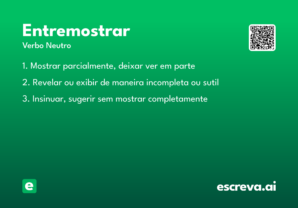 entremostrar