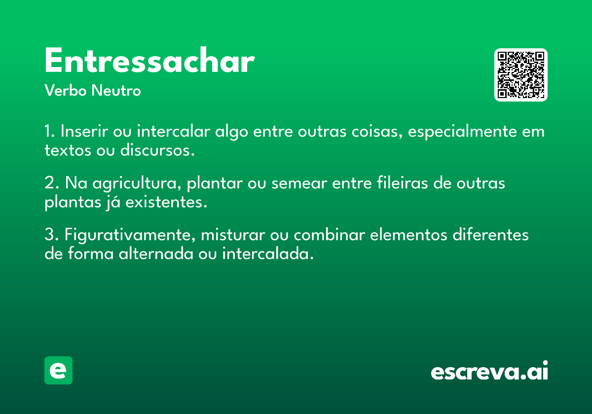 entressachar