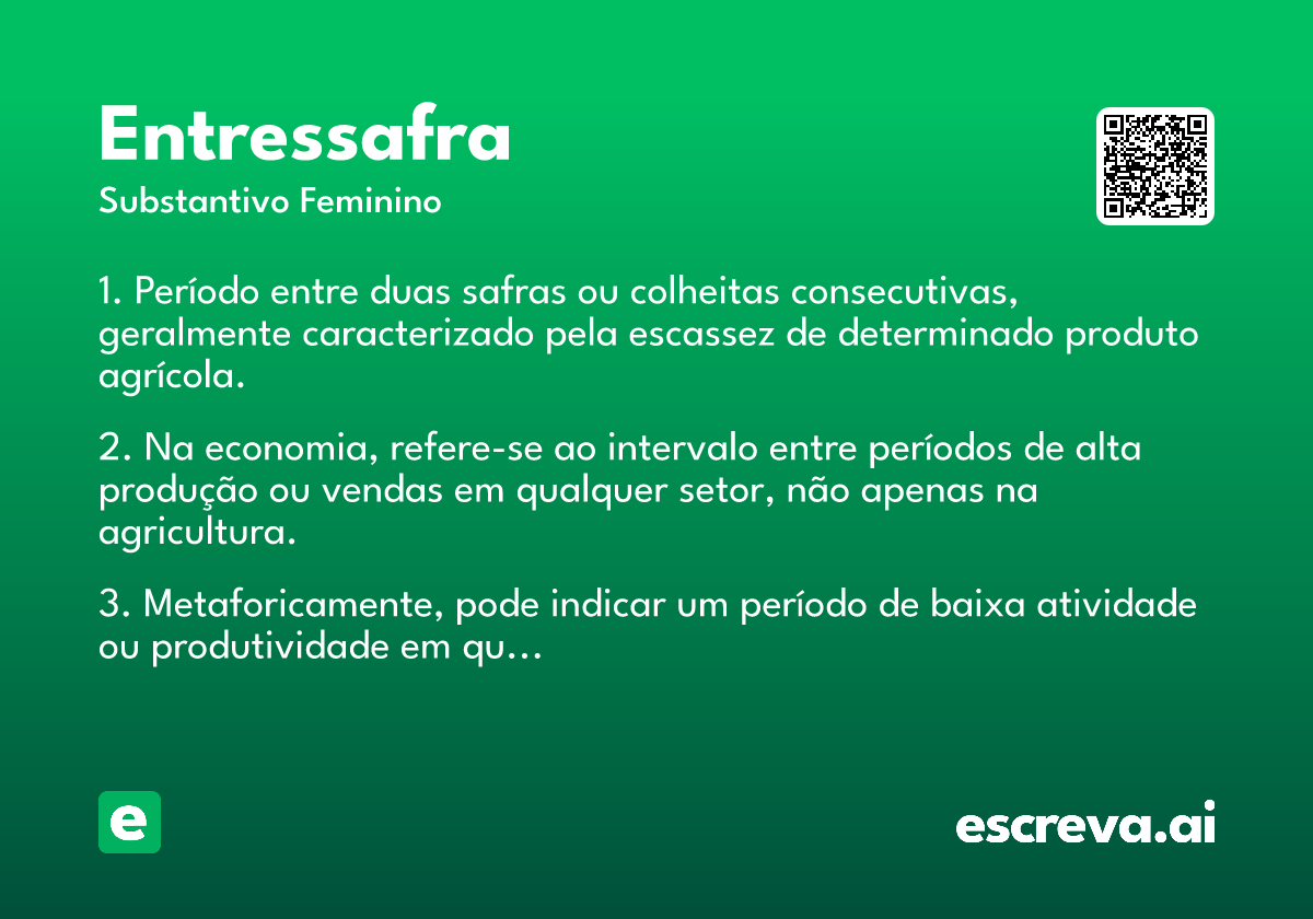 entressafra