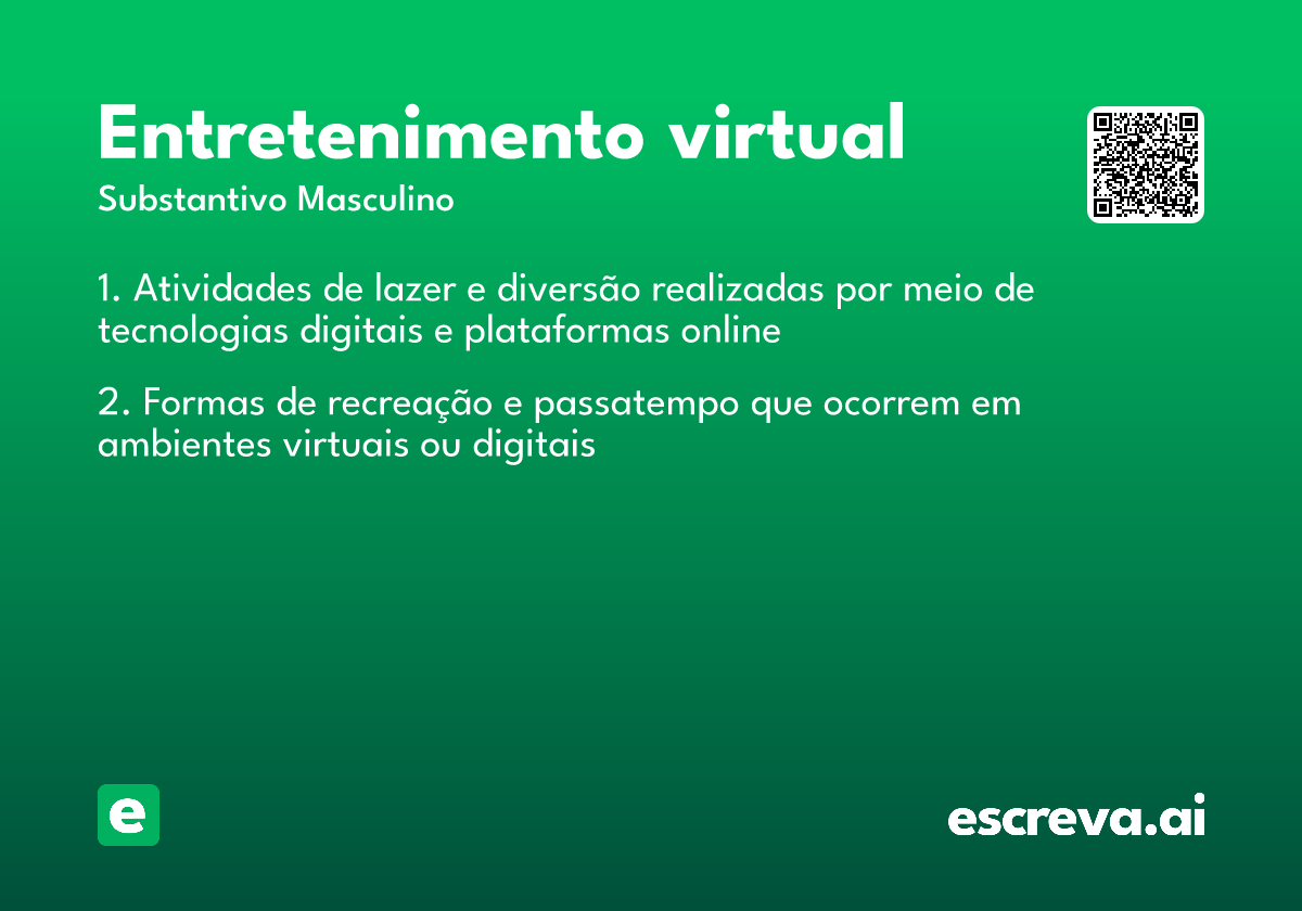 entretenimento virtual