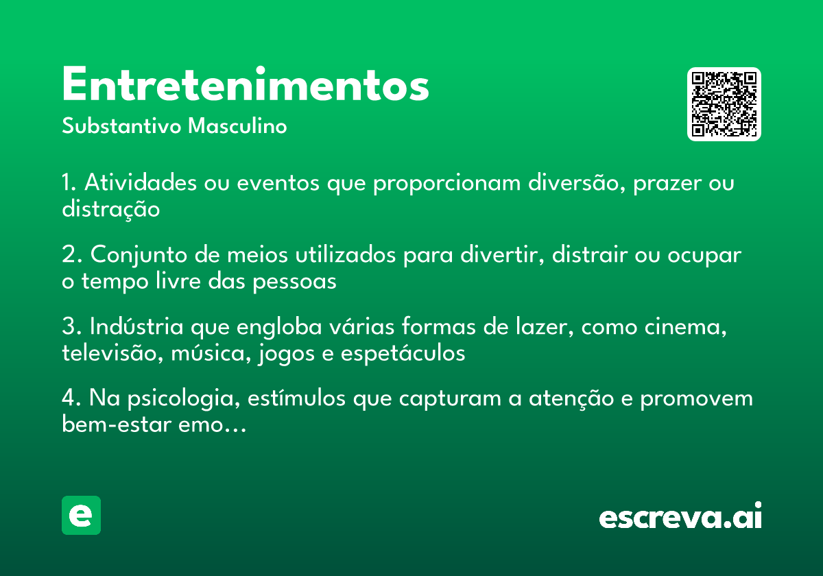 entretenimentos