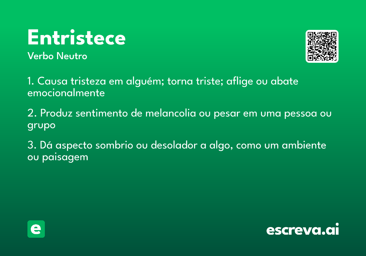 entristece