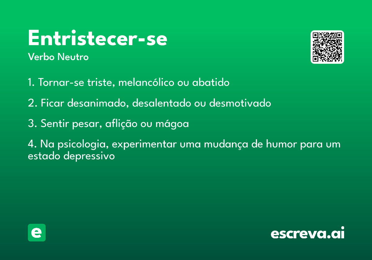 entristecer-se