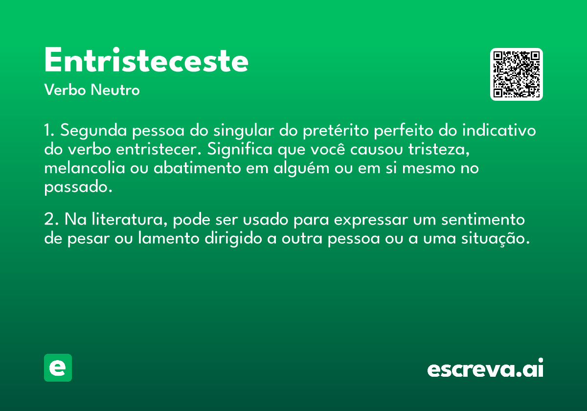 entristeceste