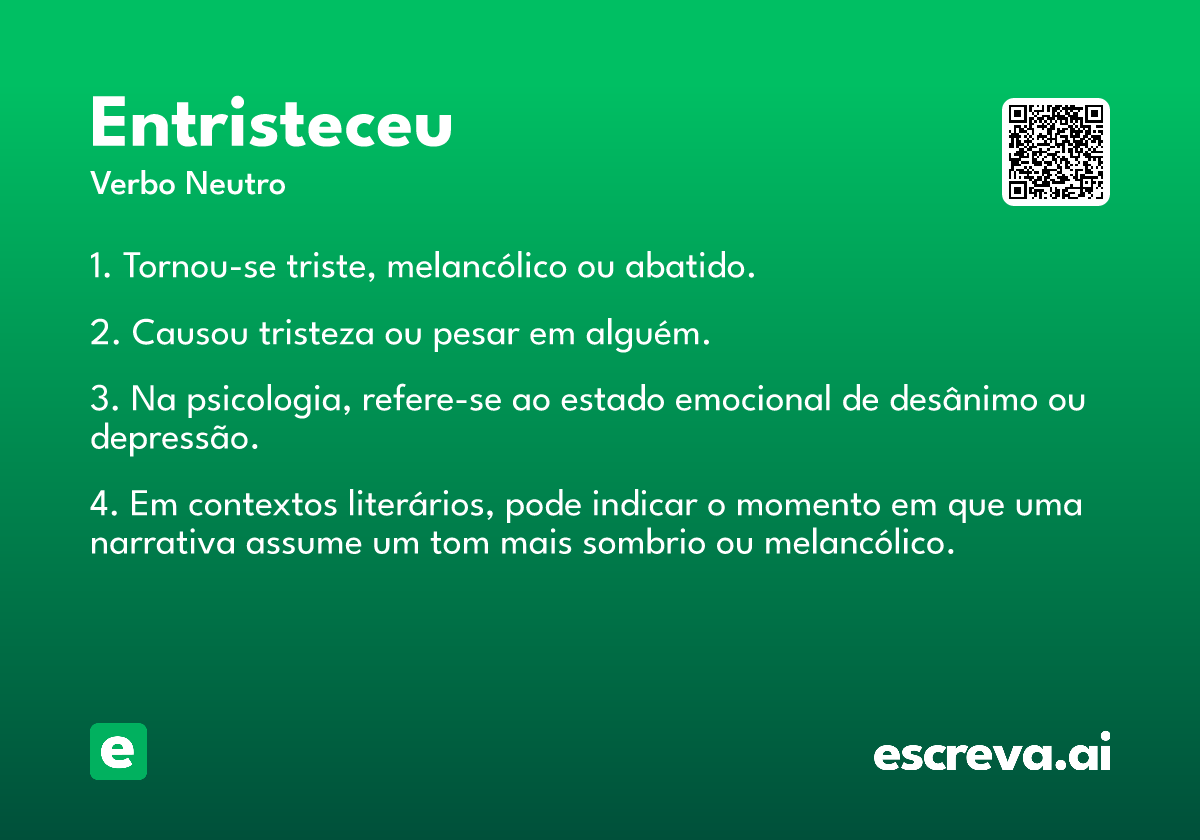 entristeceu