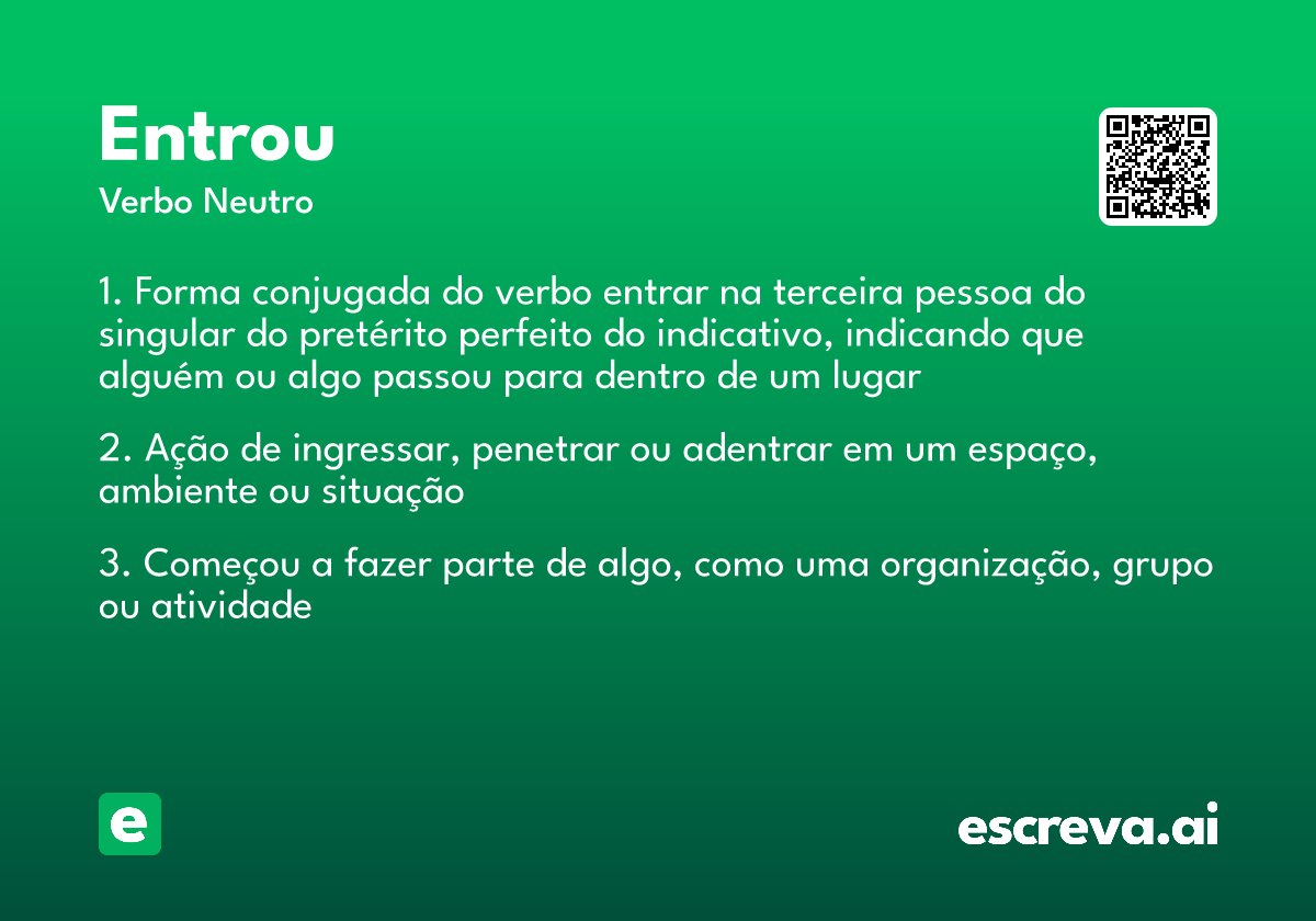 entrou