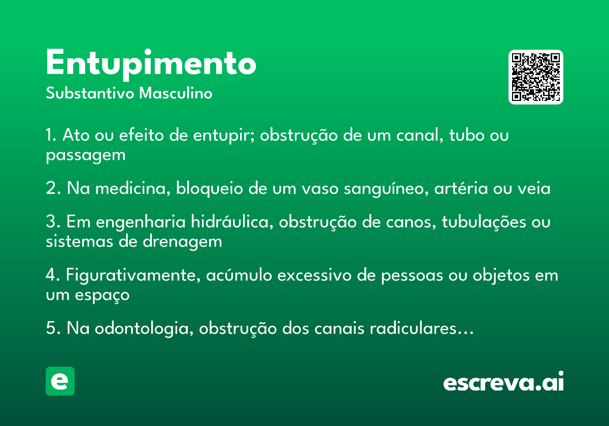entupimento