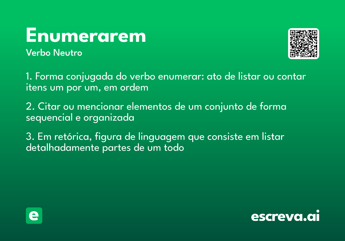 enumerarem