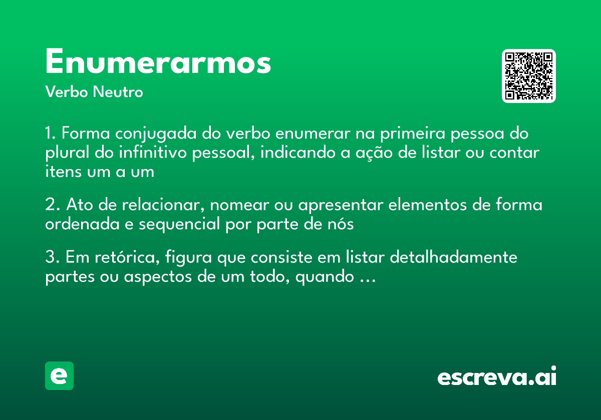 enumerarmos