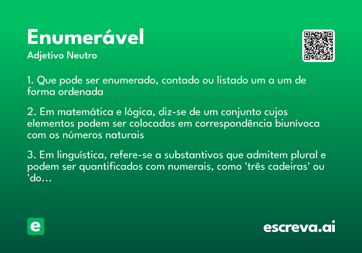 enumerável