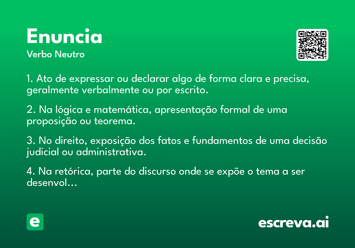enuncia
