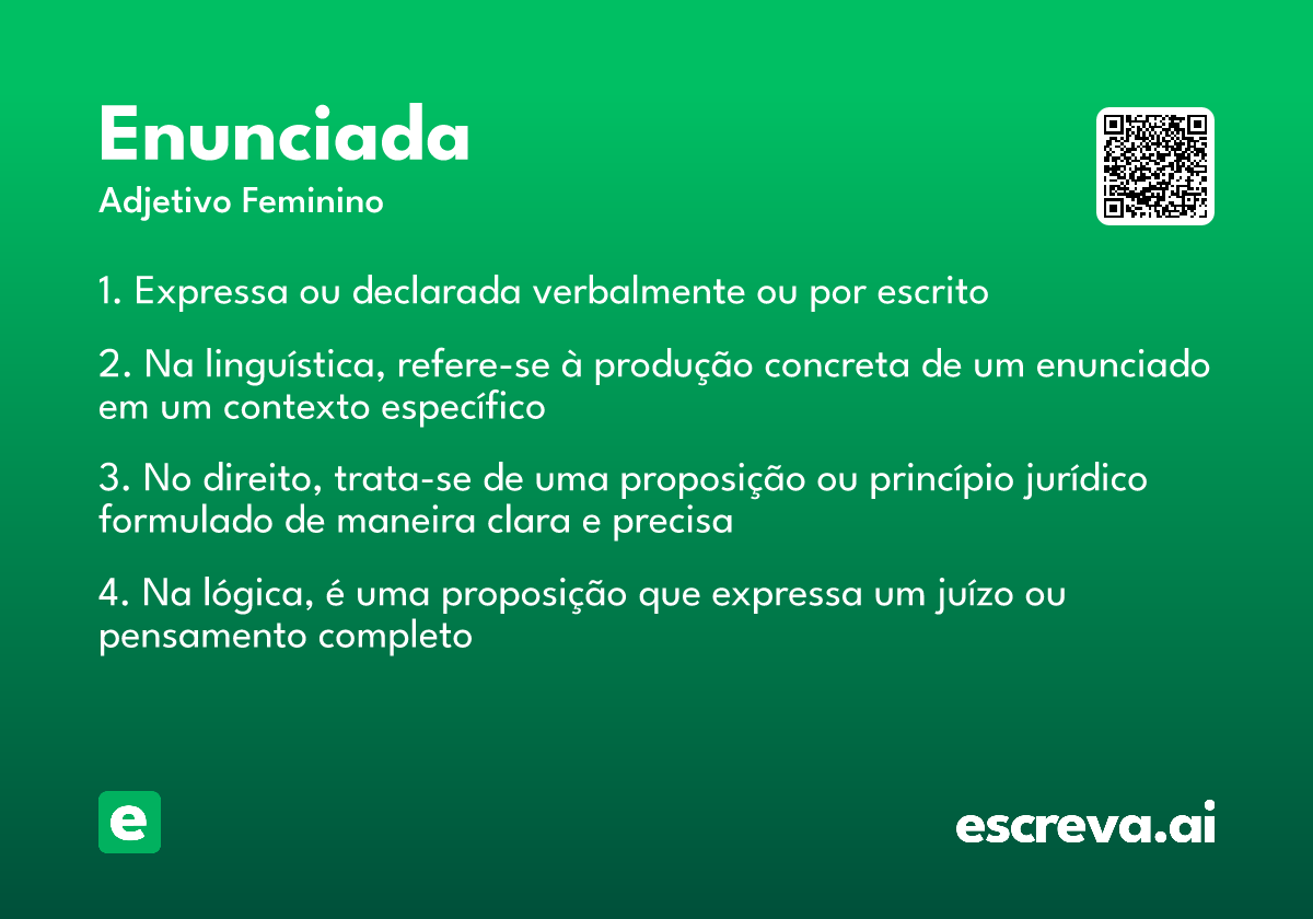 enunciada