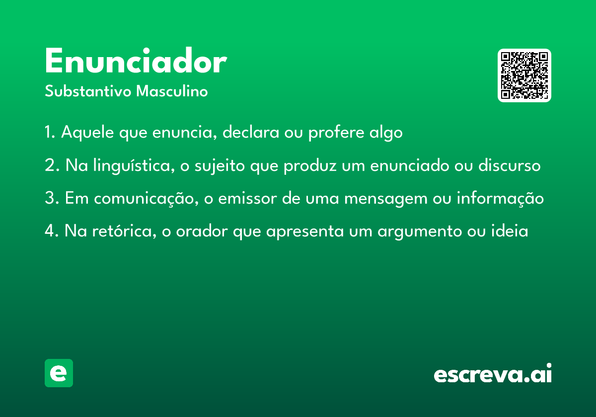 enunciador