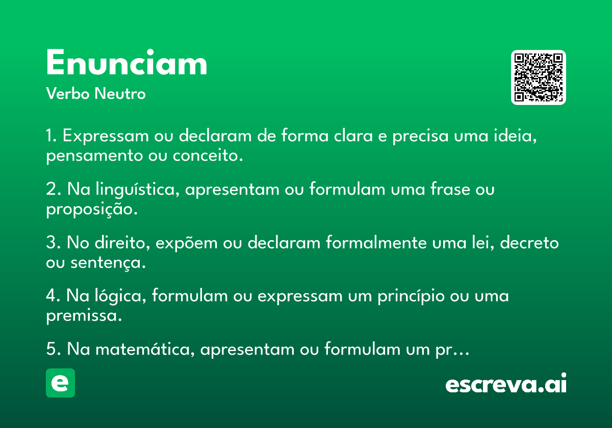 enunciam
