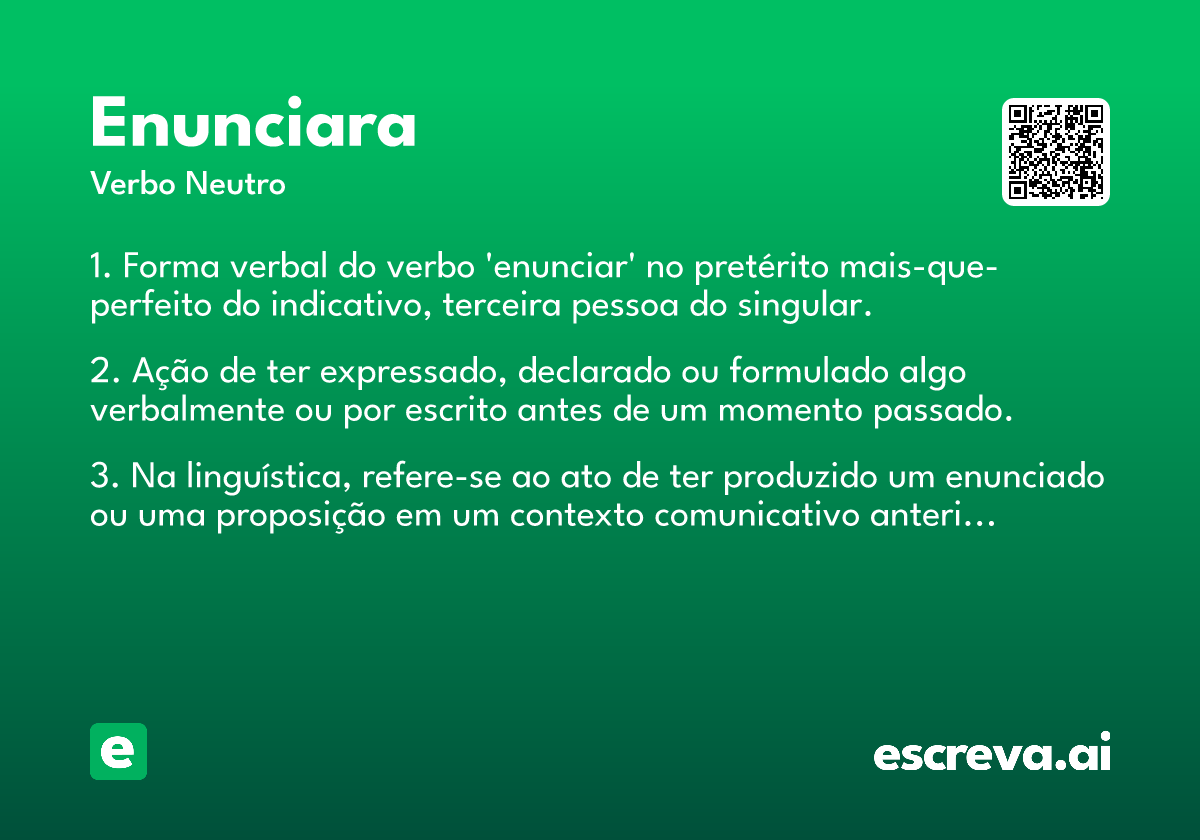 enunciara