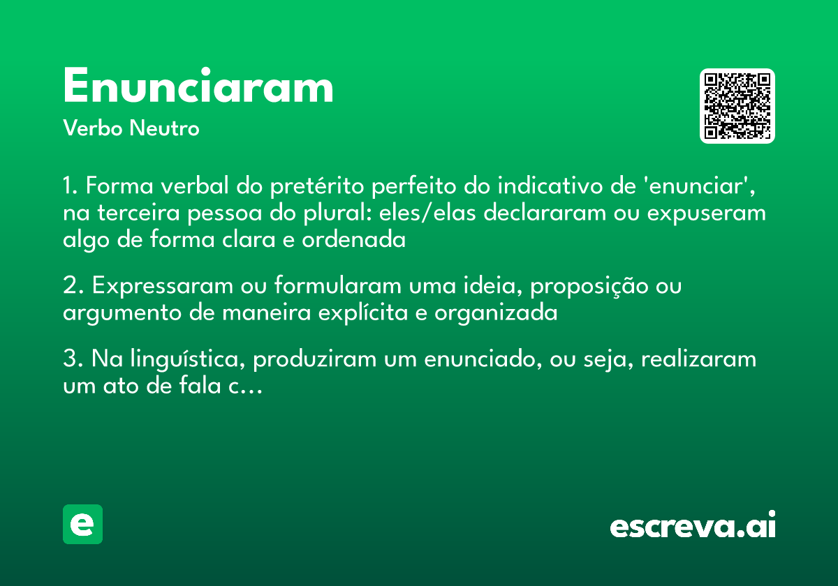 enunciaram