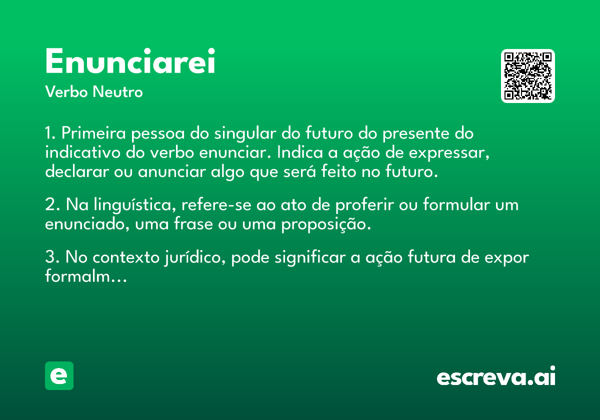 enunciarei