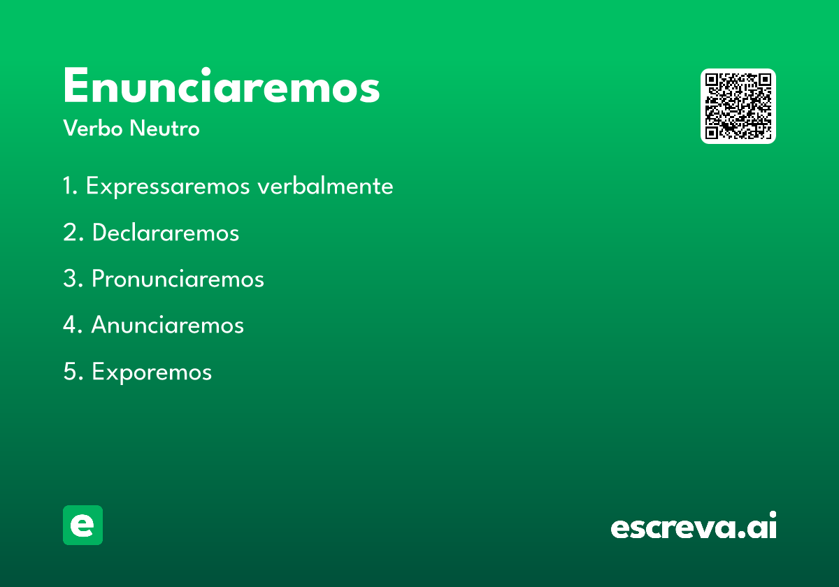 enunciaremos