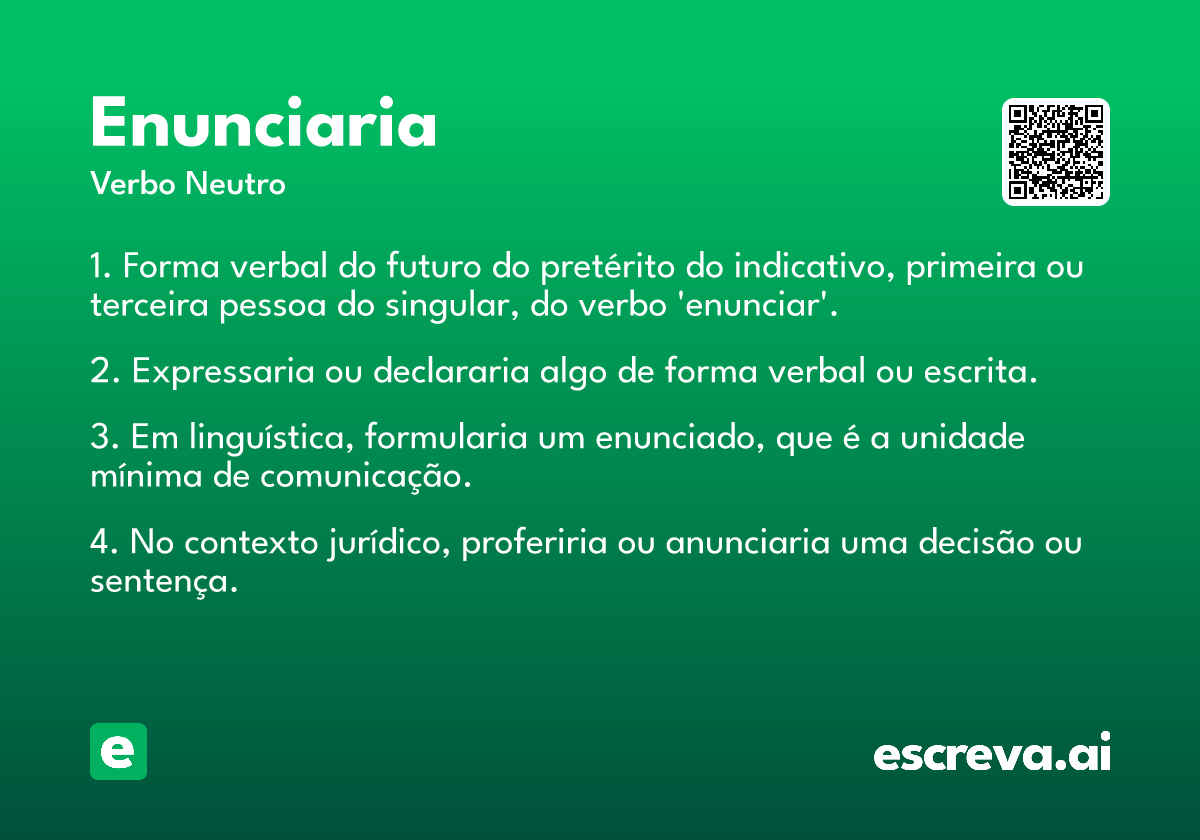 enunciaria