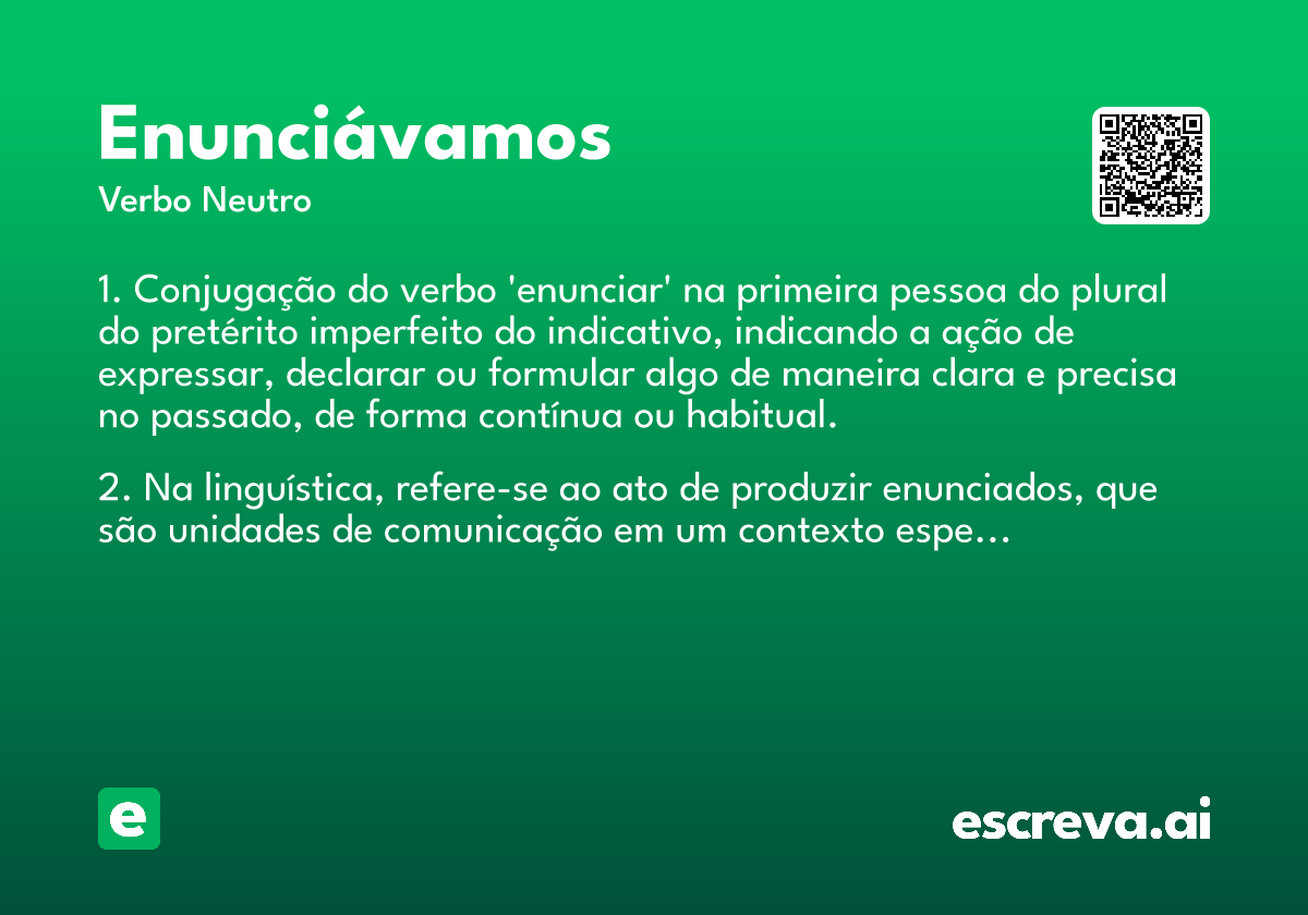 enunciávamos