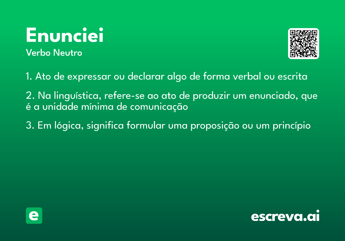 enunciei