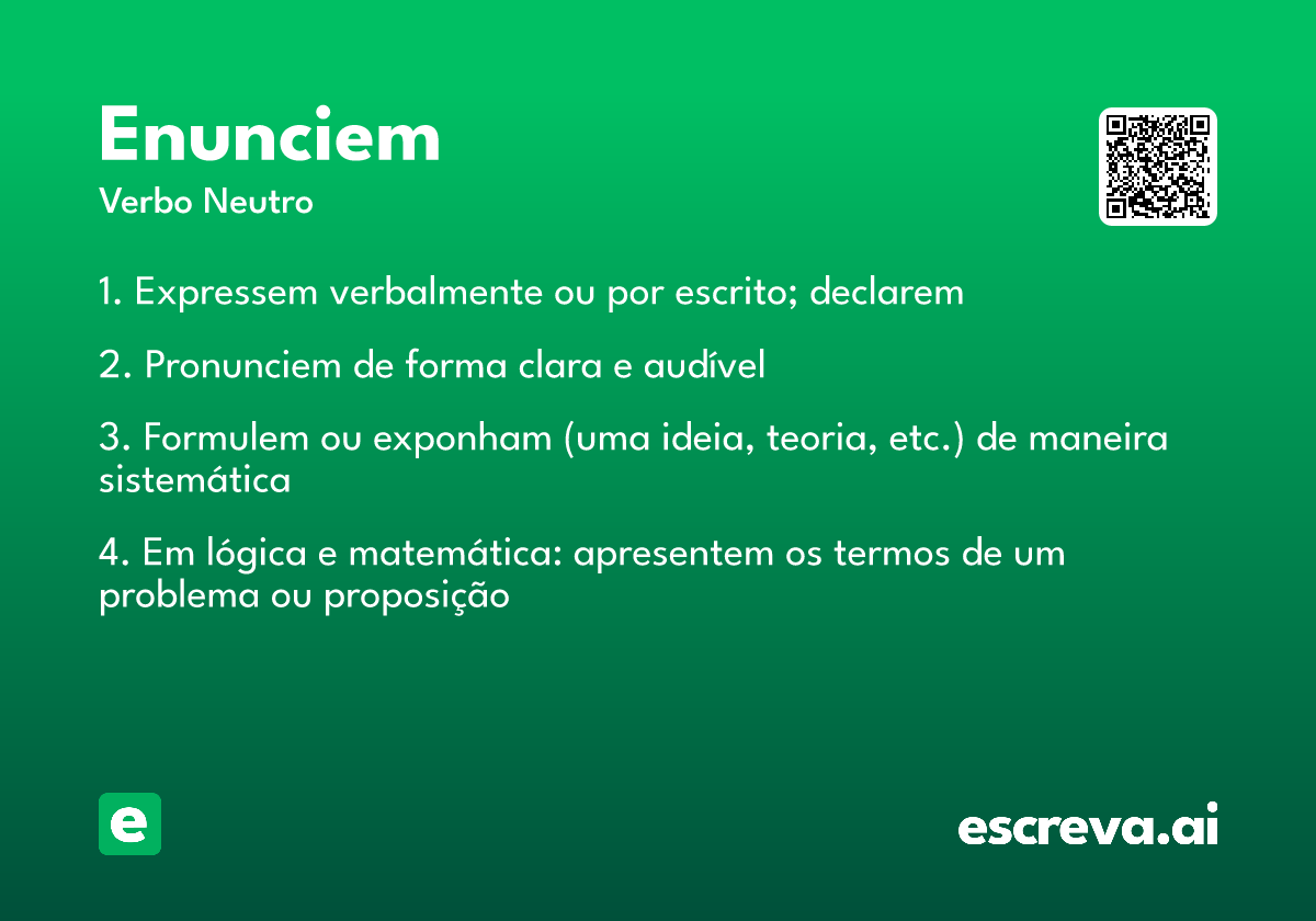 enunciem