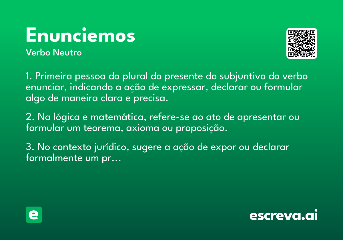 enunciemos