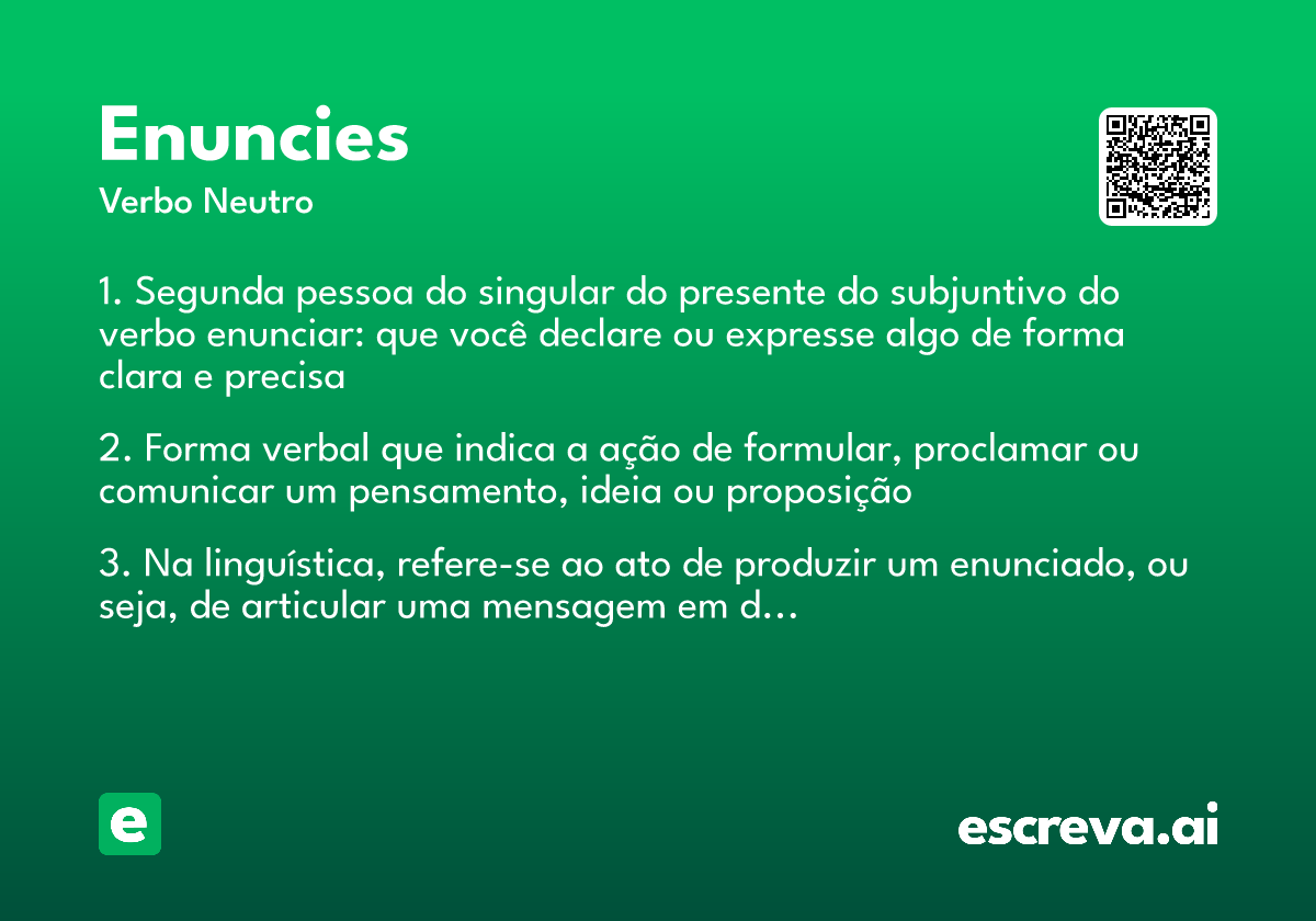 enuncies