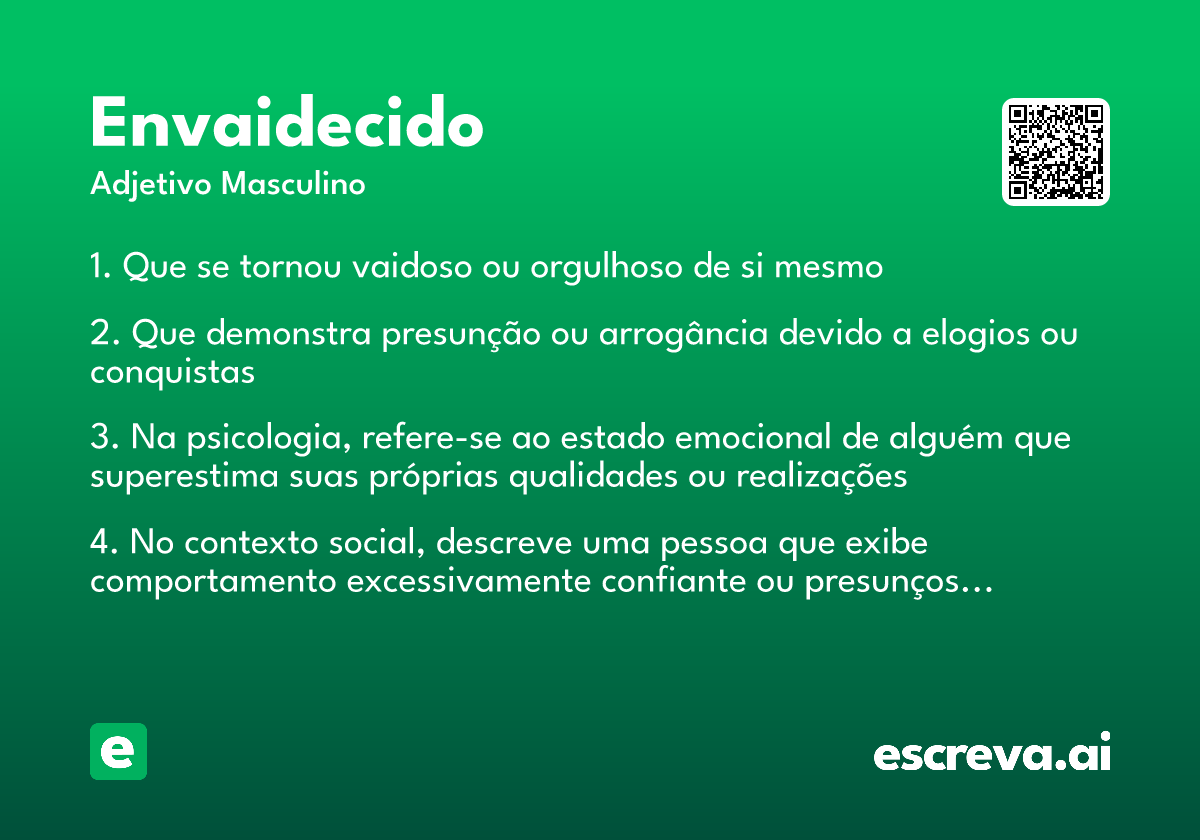 envaidecido