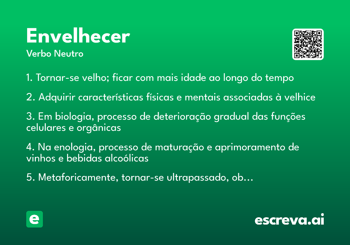 envelhecer