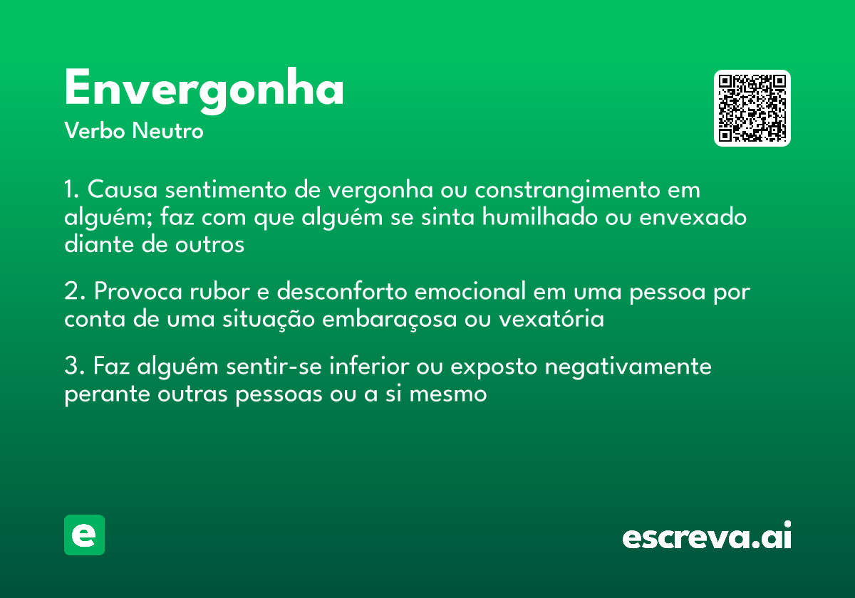 envergonha