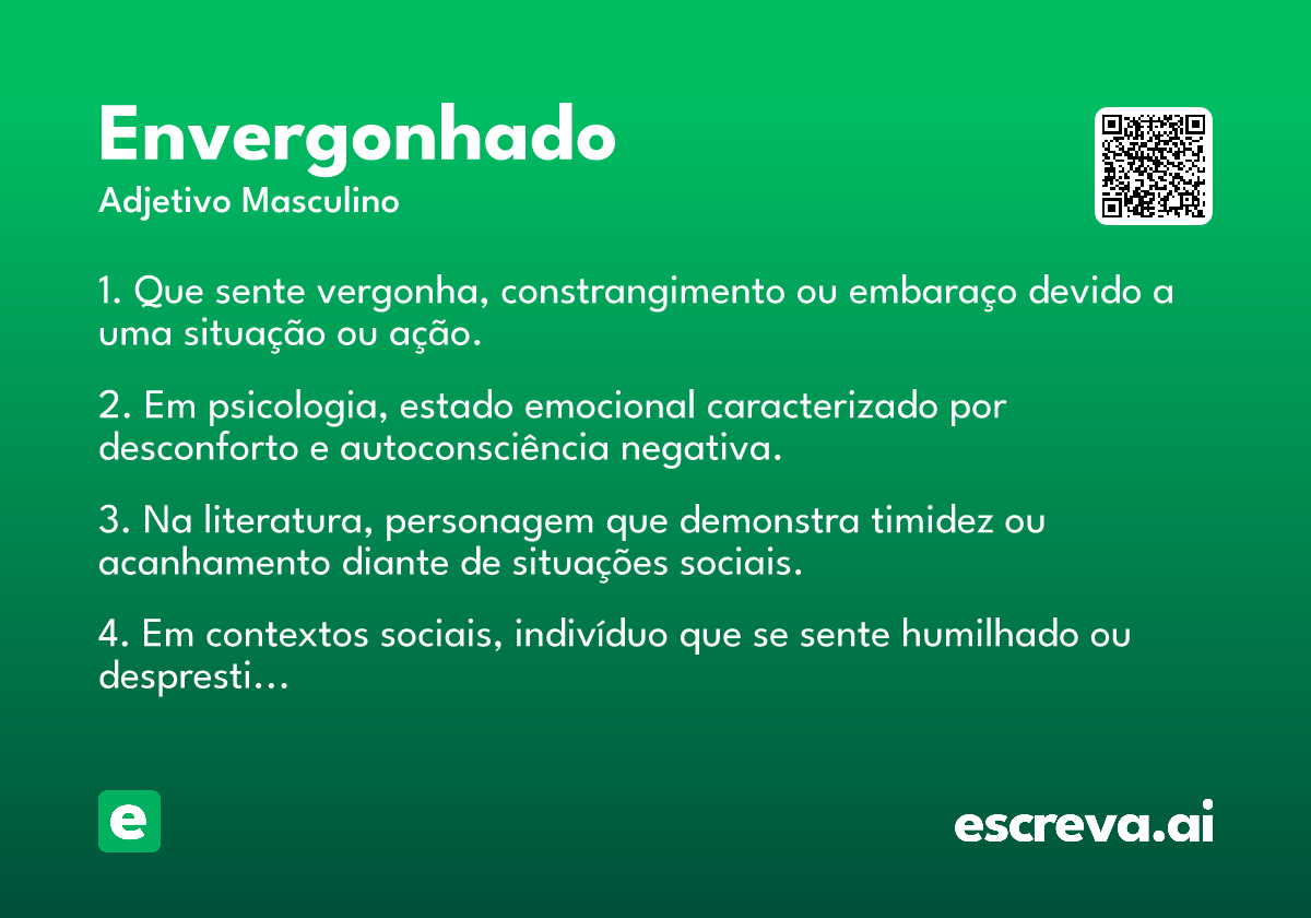 envergonhado