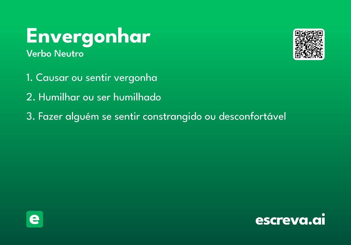 envergonhar