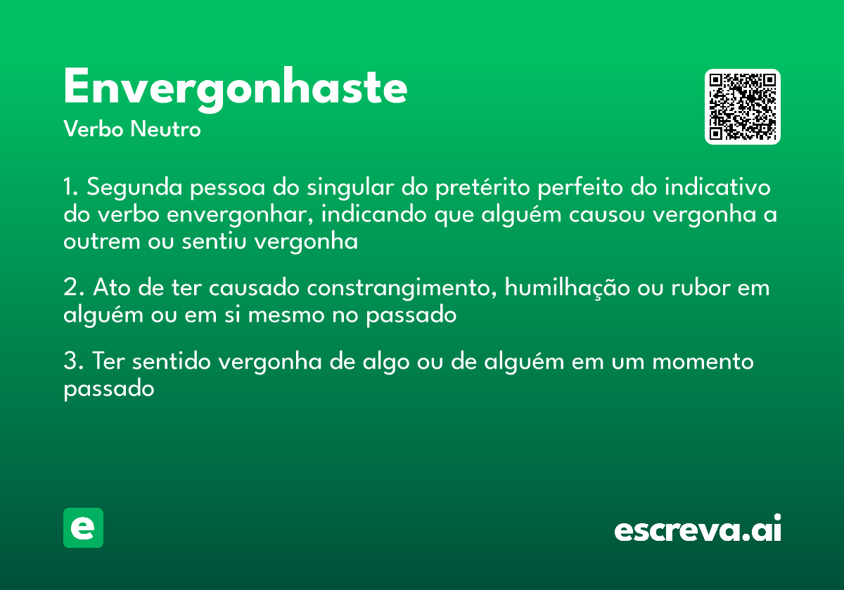 envergonhaste