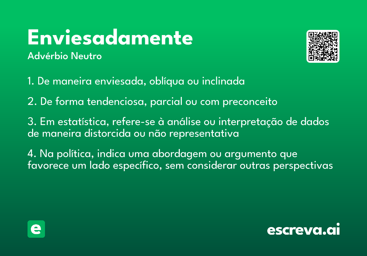 enviesadamente