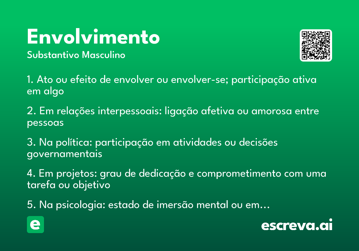 envolvimento